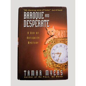 Baroque And Desperate By Tamar Myers 1999 Den of Antiquity Mystery HBDJ